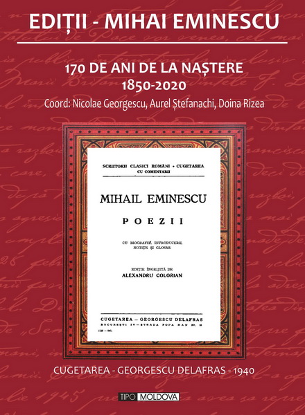coperta carte editii - mihai eminescu 153 de mihai eminescu